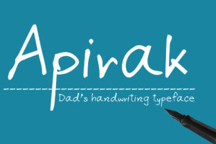 Apirak: A Playful Fountain-Pen Typeface for Digital Branding