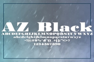 AZ Black: A Bold Serif Font for Editorial Clarity