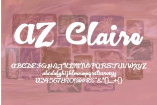 AZ Claire: A Bold Script Font That Feels Human