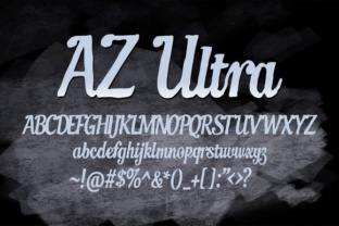 AZ Ultra: A Refined Script Font for Editorial Headlines