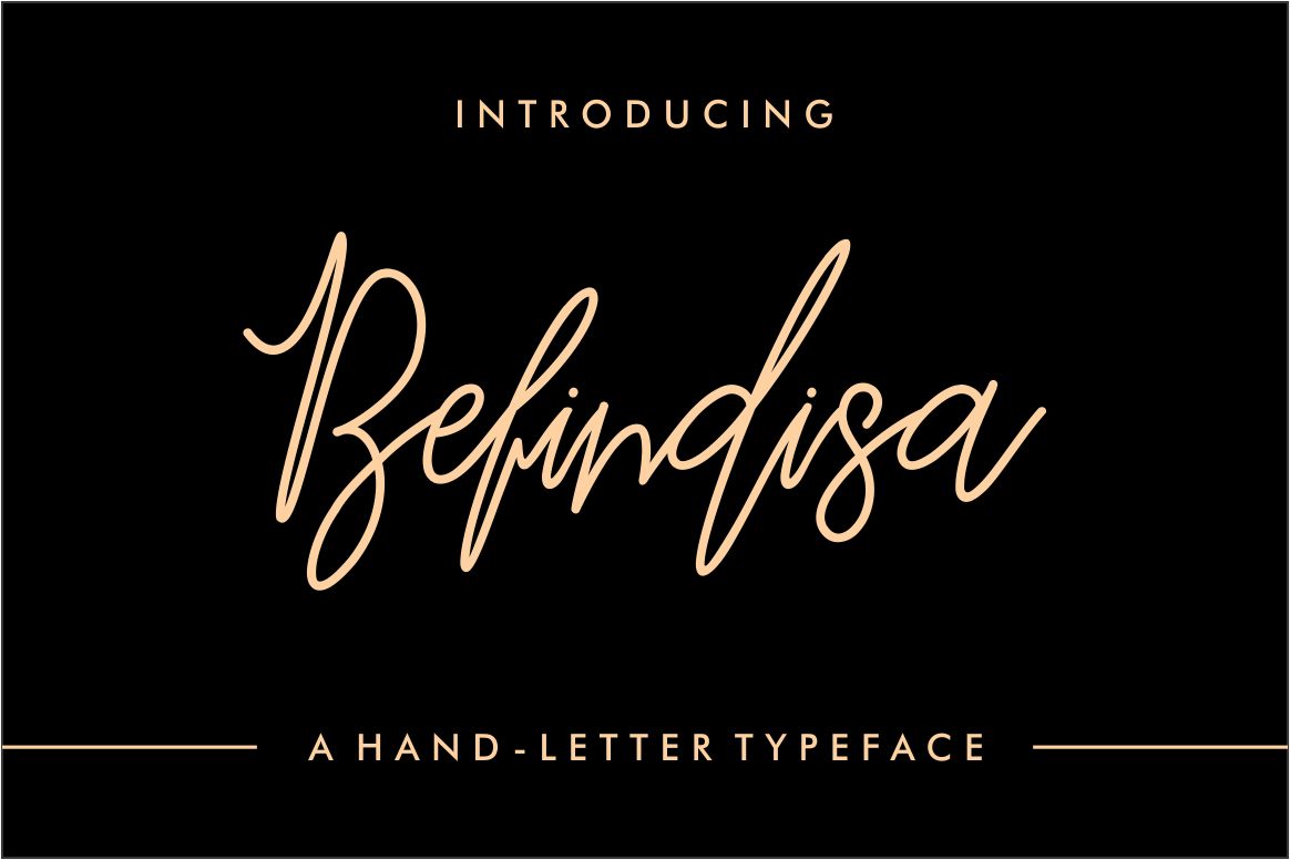 Befindisa: A Hand-Lettered Script Font for Scroll-Stopping Brand Content