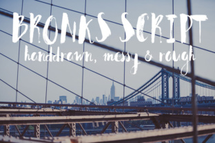 Bronks Script: A Handwritten Font with Editorial Grit