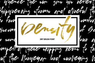 Density: A Dry Brush Script Font for Editorial Personality