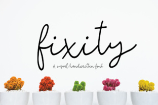 Fixity Handwritten Font for Crafters & Small Business Owners