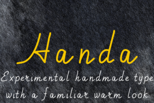 Handa: A Handwritten Typeface That Feels Like Home