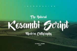Kosambi: A Script Handwritten Font That Makes Headlines Pop