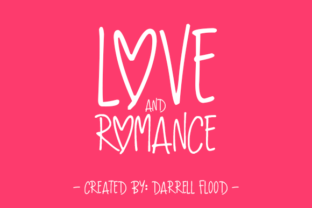 Love and Romance Font: Hand-Drawn Charm for Handmade Labels & Printables