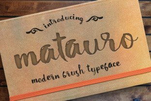 Matauro: A Modern Script Font for Digital Branding