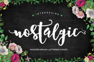 Nostalgic Script: A Modern Brush Font That Breathes Life Into Digital Headlines