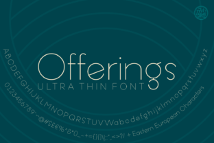 Offerings: An Elegant Sans Serif for Editorial Design