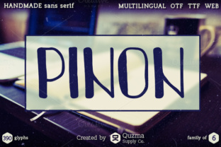 Pinon: A Handmade Sans Serif Font That Pops in Real Campaigns