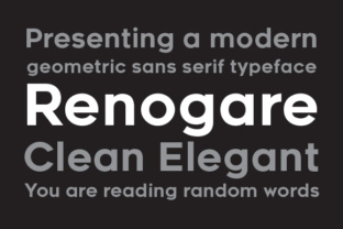 Renogare: A Sans Serif Font That Breathes With Your Words