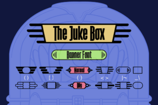 The Juke Box Font: A Playful, Frame-Enclosed Sans Serif for Handmade Charm