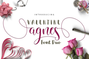 Valentine Agnes: An Elegant Script Font for Small Business Branding